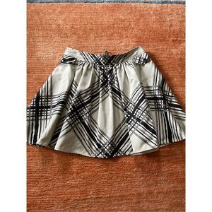 Go International Crosshatch Skater Mini Skirt 1